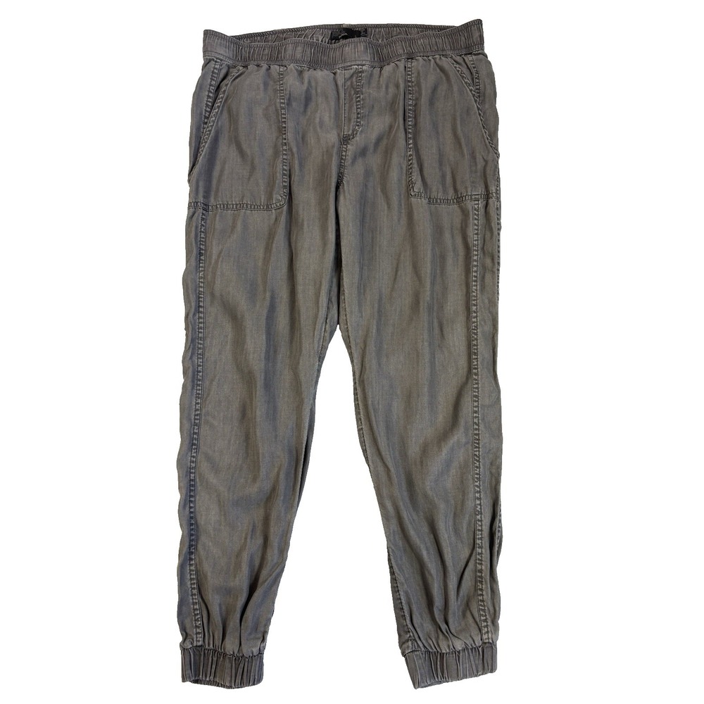 Prana Women's Large Aberdeen Joggers Gray 100% Tencel Urban Streetwear‎ Y2K 90's